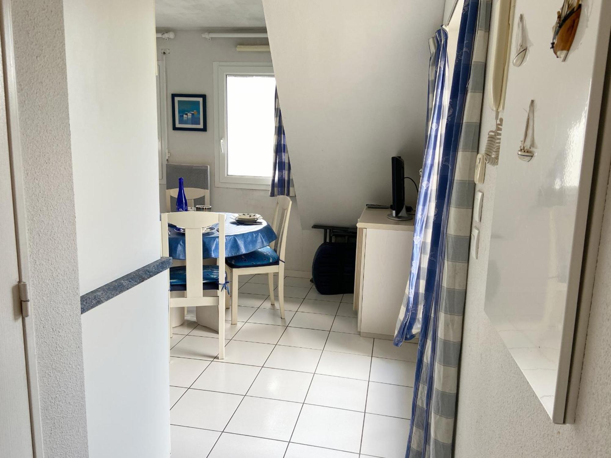 Gaelle - Studio Balcon, Proche Ty Bihan - Ud68 カルナック 部屋 写真