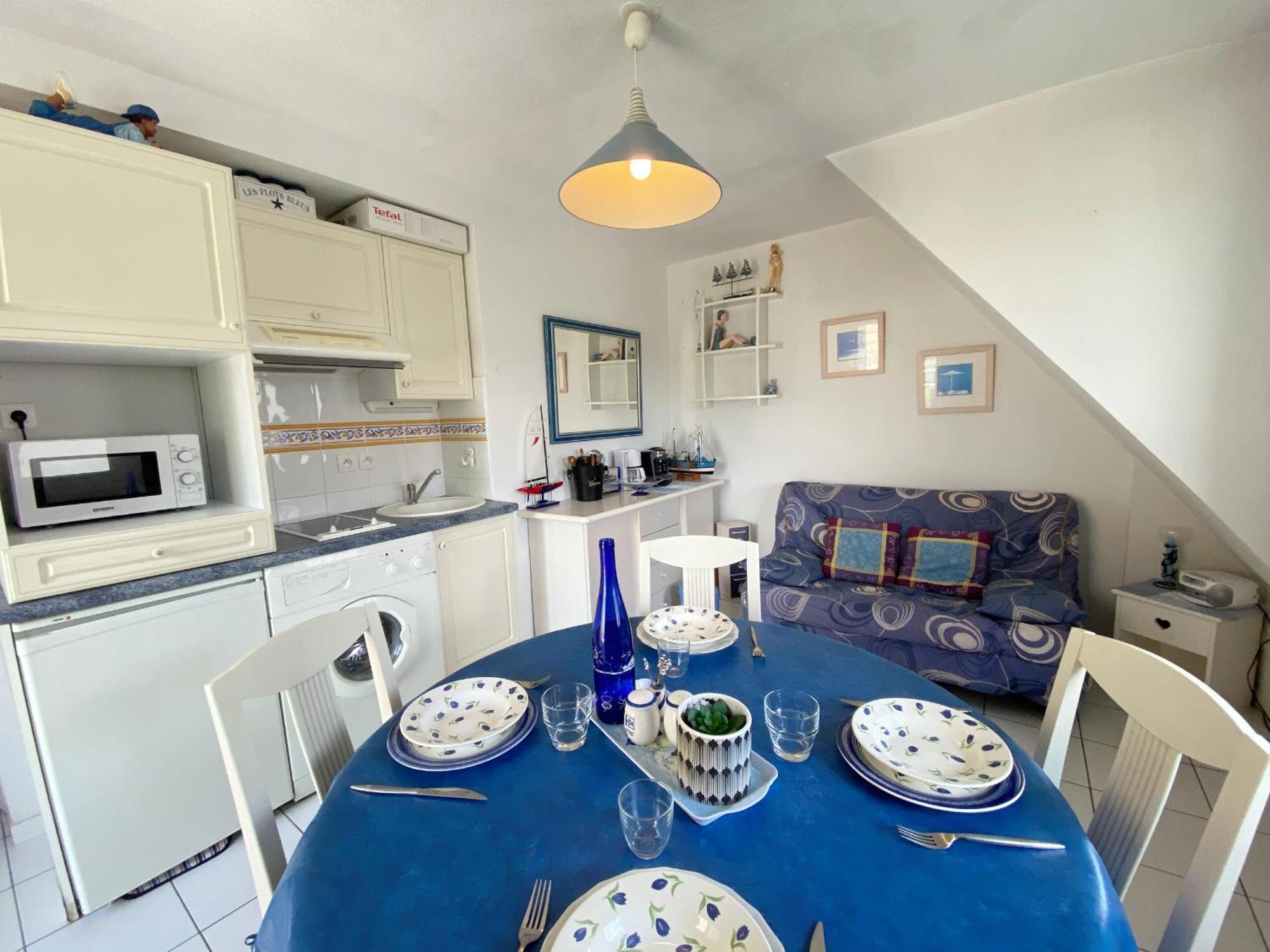 Gaelle - Studio Balcon, Proche Ty Bihan - Ud68 カルナック 部屋 写真