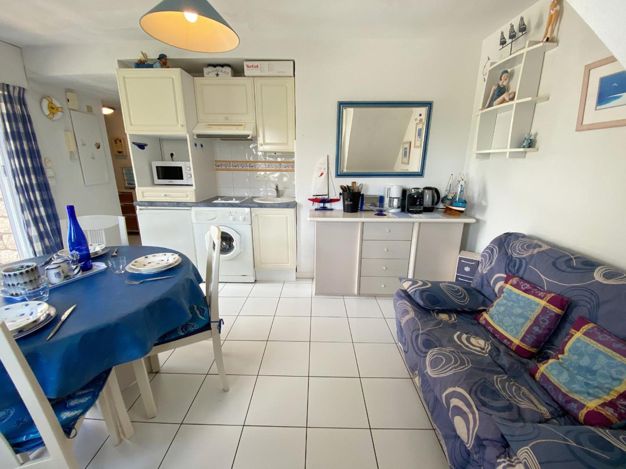 Gaelle - Studio Balcon, Proche Ty Bihan - Ud68 カルナック 部屋 写真