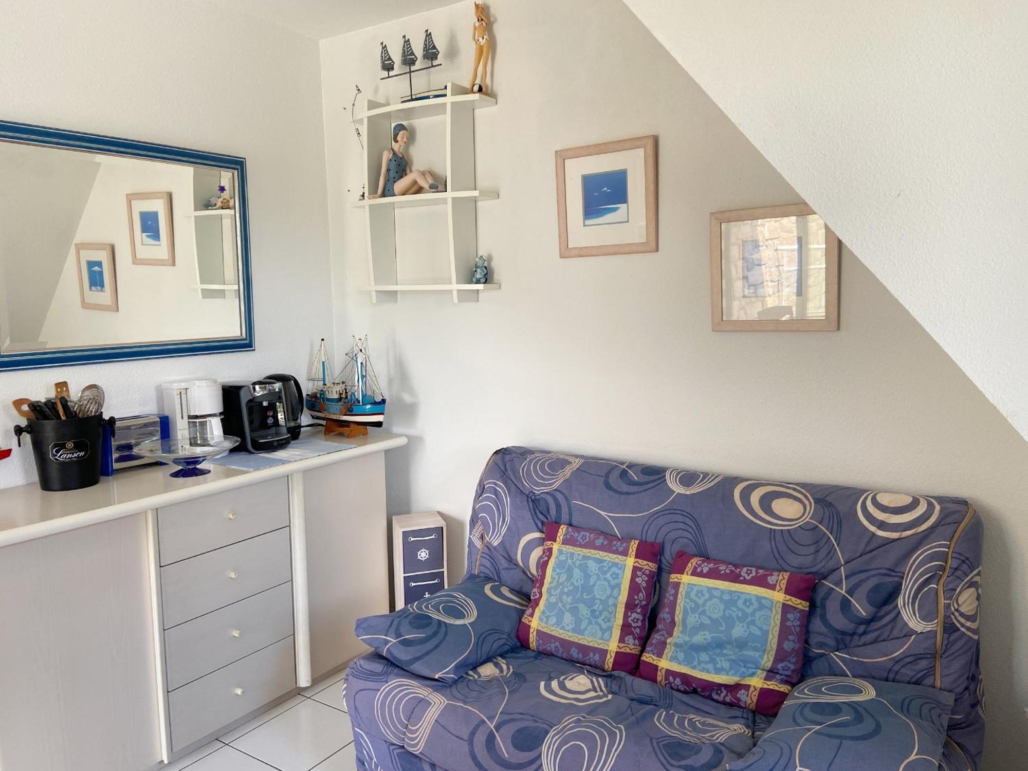 Gaelle - Studio Balcon, Proche Ty Bihan - Ud68 カルナック 部屋 写真